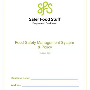 saferfoodstuff food safety management system for restaurants, cafe, canteens (booklet colour)